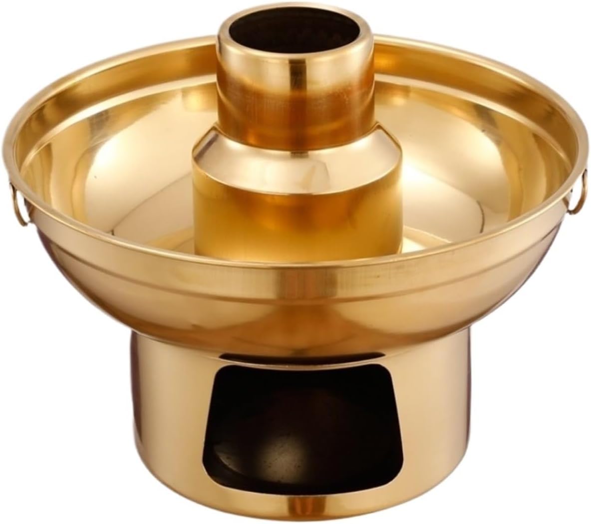 Olla para Hot Pot de Acero Inoxidable, 20 cm, Dorada