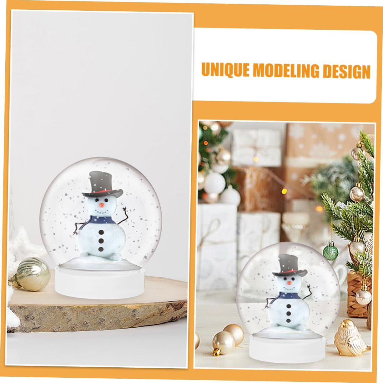 48pcs Plastic Water Globes for Snow Globe Crafts Fillable Water for Holiday Decorations and Creative Projects