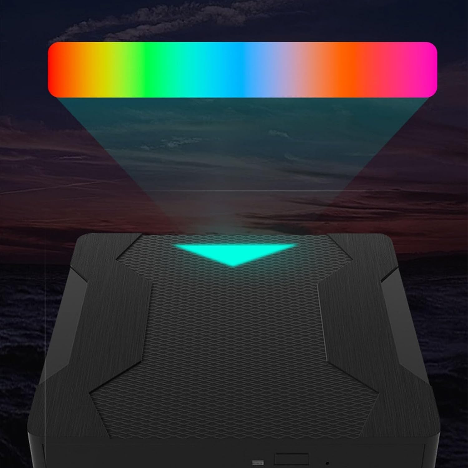 4 Port External USB3.0 External Disk Drive Disc Player Reader Portable Burning Reader For Laptops Systems USB C Disc Drive Plater