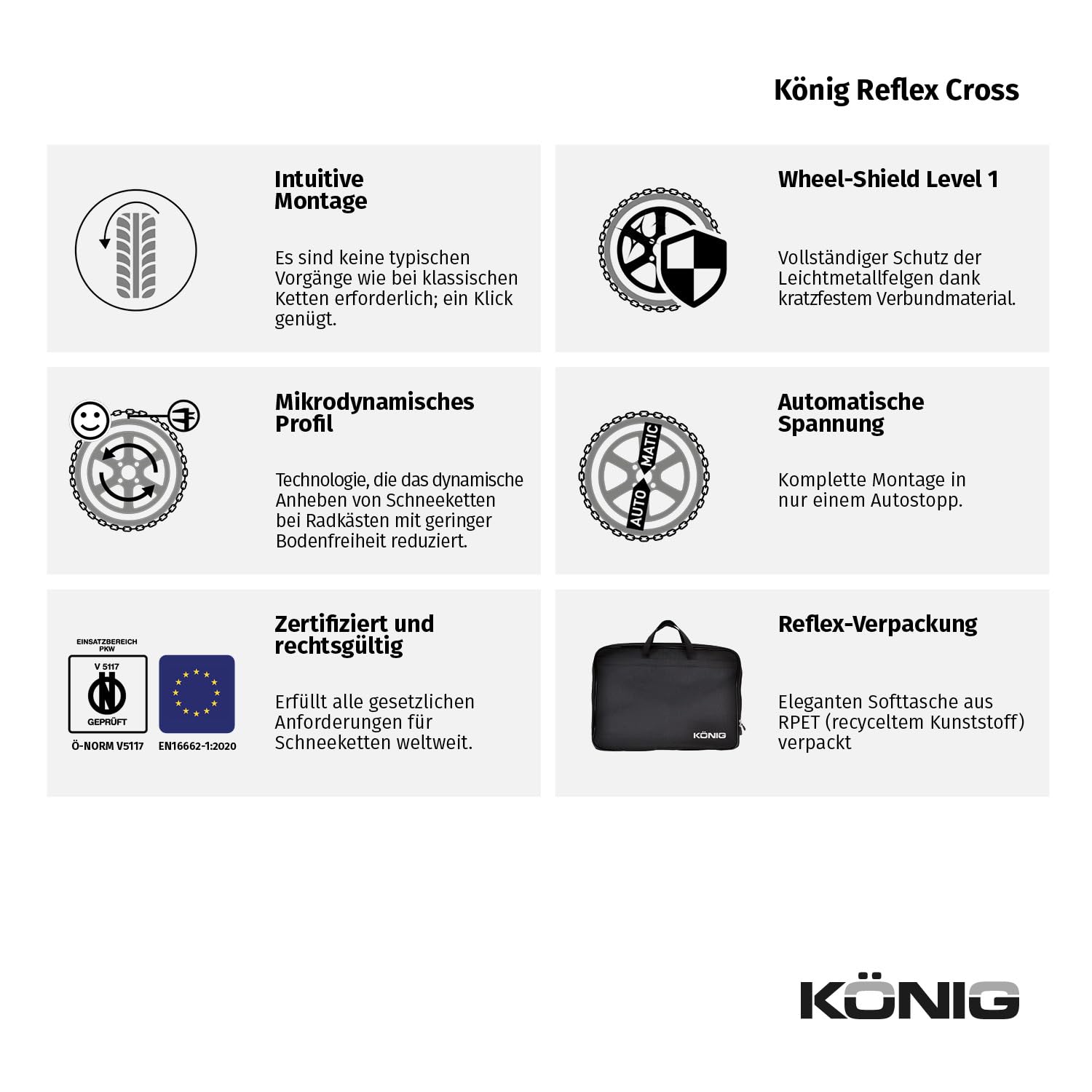 KÖNIG Reflex Cross 251 - Schneeketten