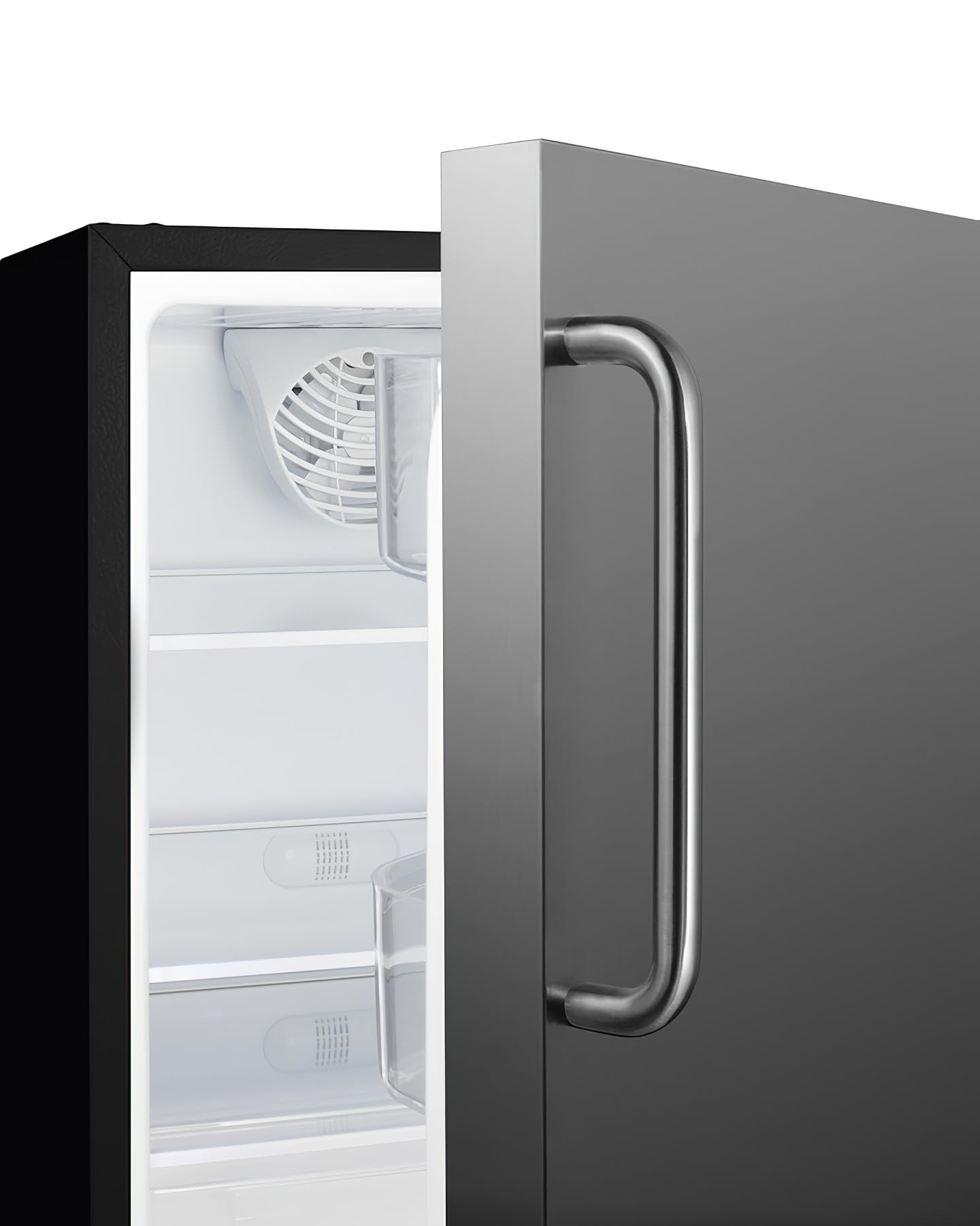 Summit Appliance Alr47bsstb 21" Wide Built-In All-Refrigerator; Freezerless Design; ADA Compliant; Adjustable Thermostat; Automatic Defrost; Stainless Steel Door; Temperature And Open Door Alarms on Fridge.com - View 4