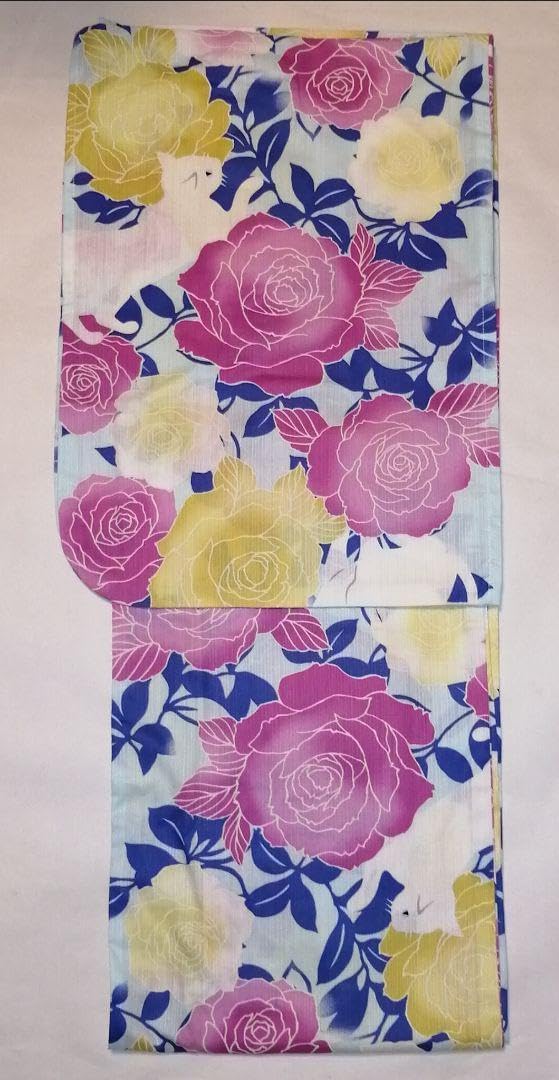 浴衣 有松鳴海絞り 花模様 板締め ネイビー 藍染 着物 052a d 楽天市場