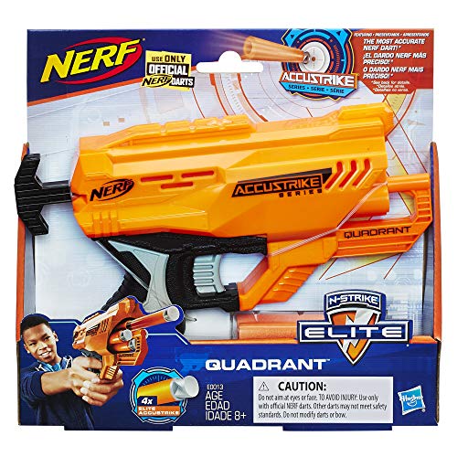 NERF Lança Dardo Accus Quadrant Laranja/preto/cinza