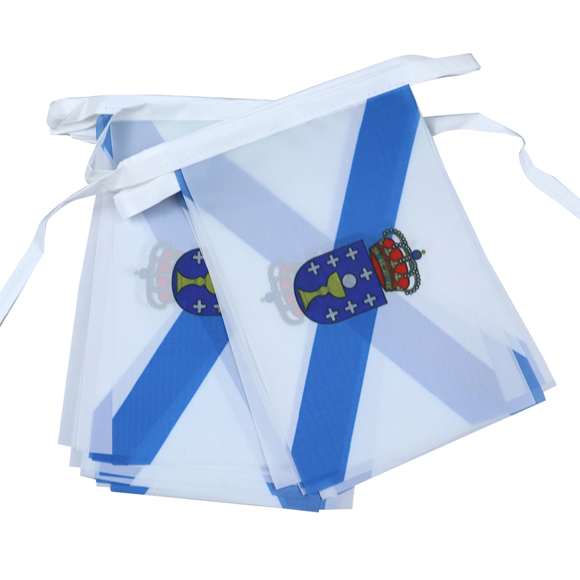 AZ FLAG Galicia Bunting 20 ft 20 flags Light Polyester