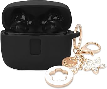 Case Cover Compatible with TAGRY X08 Earbuds with Bling Keychain