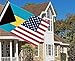 3×5 FT USA Bahamas Flag, Large 150D America Bahamas Outdoor Banner,Double Side Printing American Decor For Patio Garden With Brass Gromment