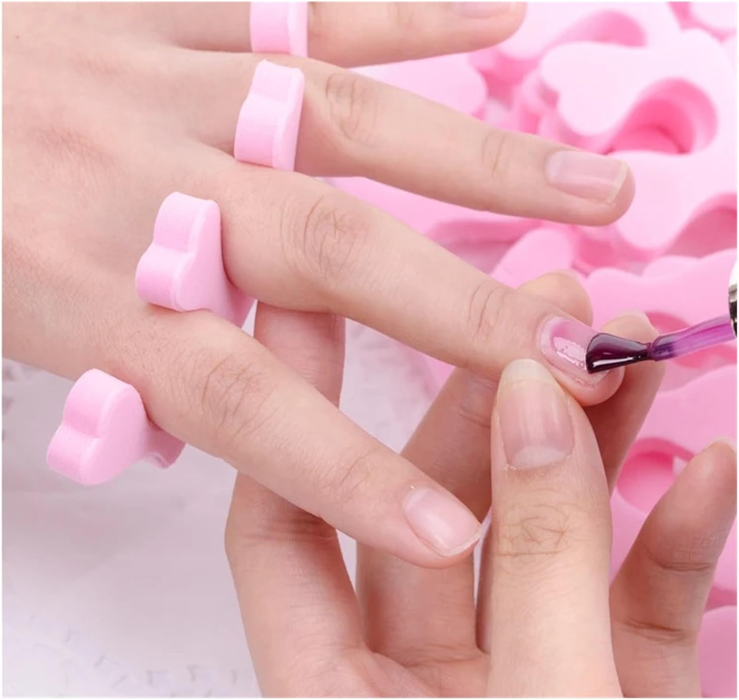 200pcs Nail Art 100 Pairs Toe Separators Fingers Foots Sponge Soft Gel UV Beauty Tools Polish Manicure Pedicure