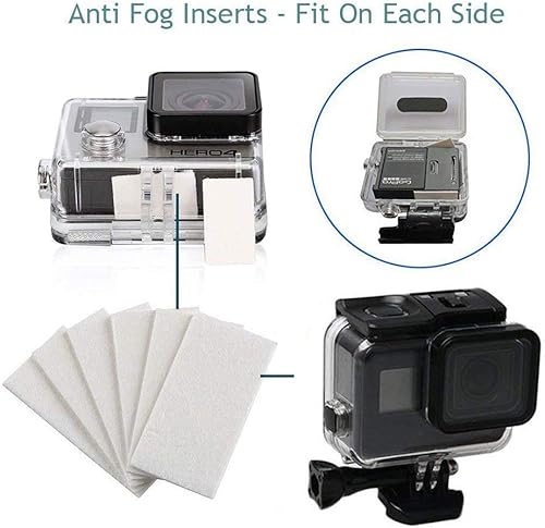 Miniatura 5 de Funda impermeable para GoPro Hero 7 Hero 6 Hero 5 Hero 2018 Accesorios negros, carcasa protectora con insertos antivaho y kit de filtro adecuado