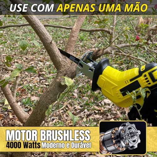 Serrote Elétrico Sabre para Poda – Potência e Versatilidade em Suas Mãos | Ideal para Cortes Rápidos