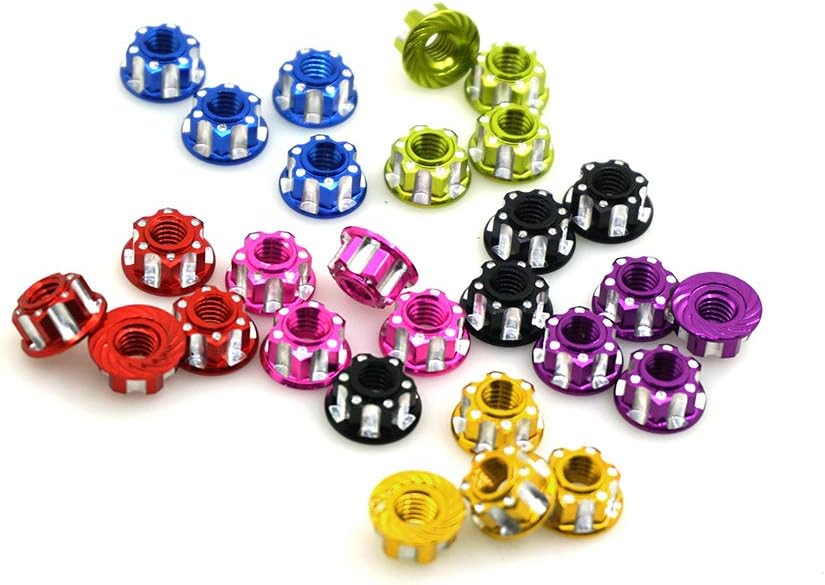 Alloy M4 RC RC Wheel Hex Nuts for 1/10 Crawler TRX4 TRX6 Axial SCX10 90046 AXI03007 Redcat D90 Slash 2WD MST Upgrade Part 8 Pcs/Set （Navy Blue）