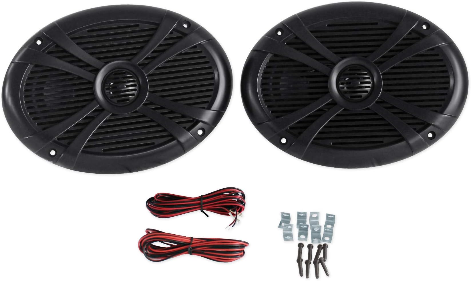 Rockville RMSTS69B 1000W 6x9 2-Way Marine Speakers, Waterproof, PEI Dome Tweeter, High-Power, for Boats and Outdoor Use (Pair)