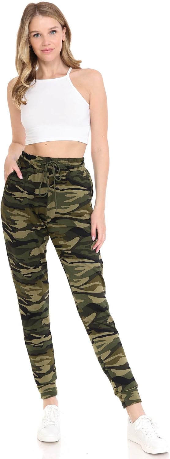 Leggings Depot Women's Jogger Sweatpants with Pockets, Cuffed Track Pants image 4