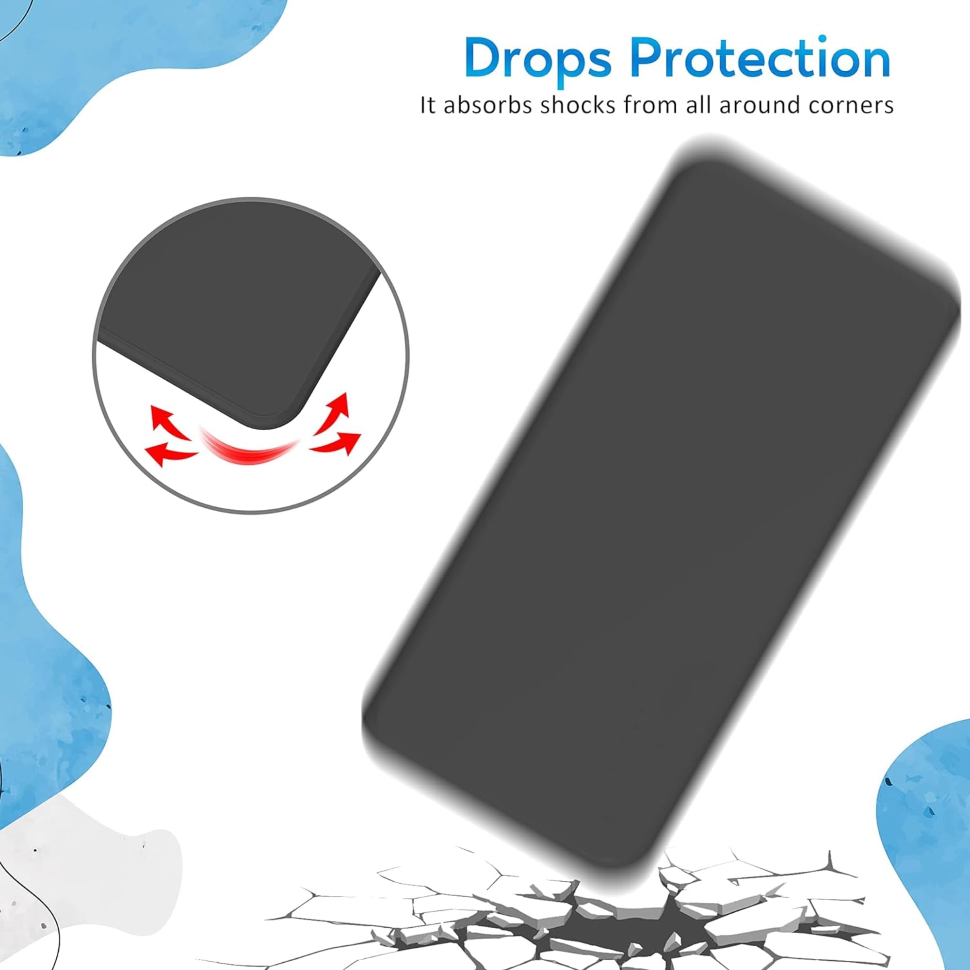 N NEWTOP Cover Per Huawei Honor 50 5G - Custodia In TPU Morbida E Sottile - Nero