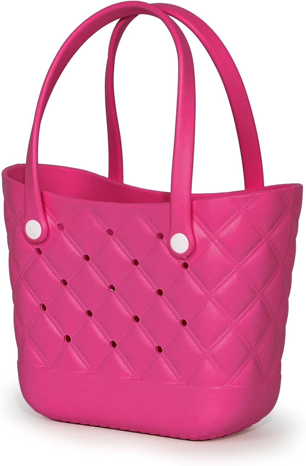 Small Waterproof Beach Bag for Little Girls and Women Lightweight Rubber Beach Tote for Pool, Travel,Beach,Sports