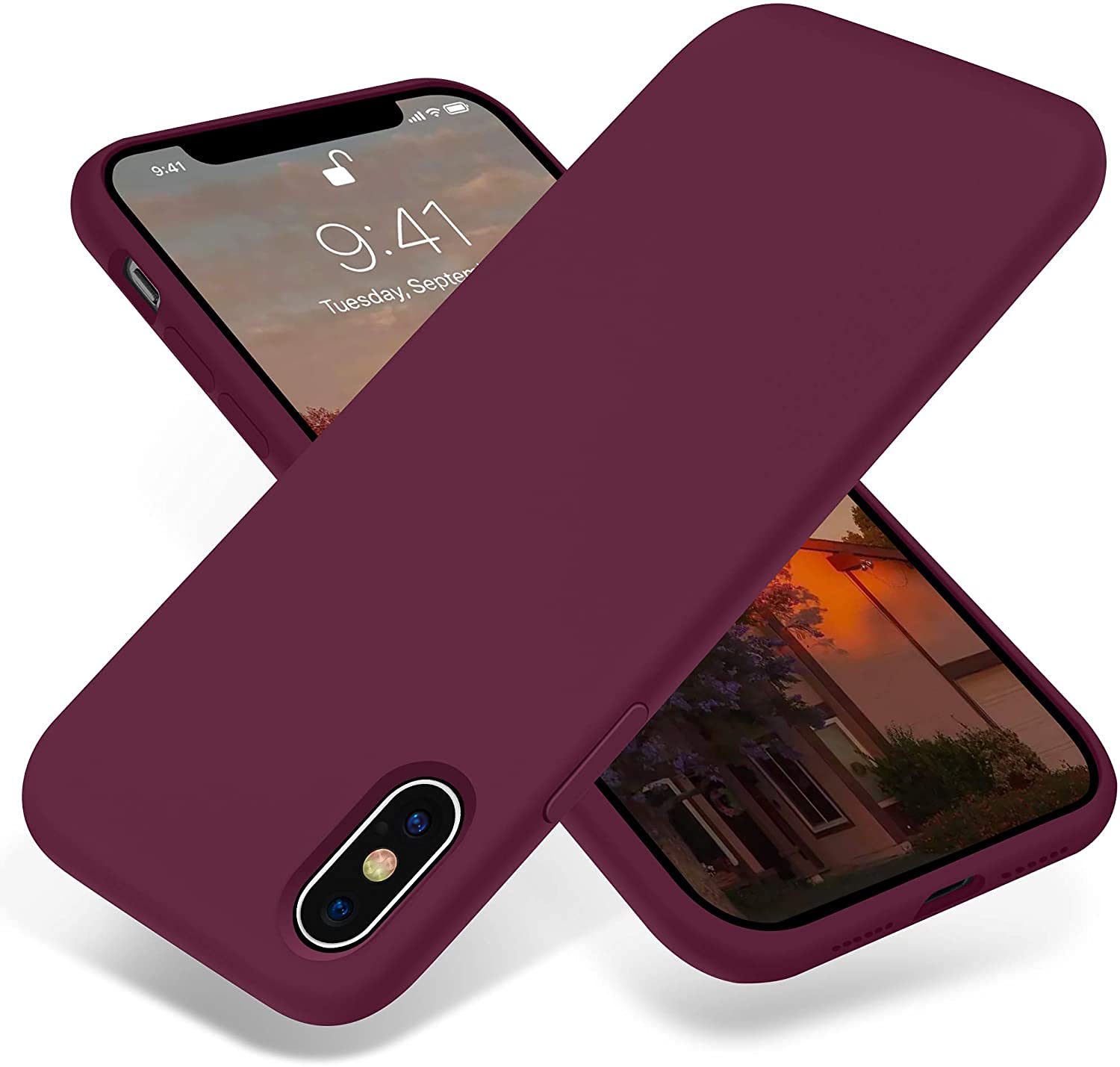 M7 Back Cover Compatible with- iPhone X/Xs Silicone Case with Microfiber Cloth Back Cover Full Protection for iPhone X/Xs (Wine Red) (B08V8PRDQ1) Amazon Price History, Amazon Price Tracker