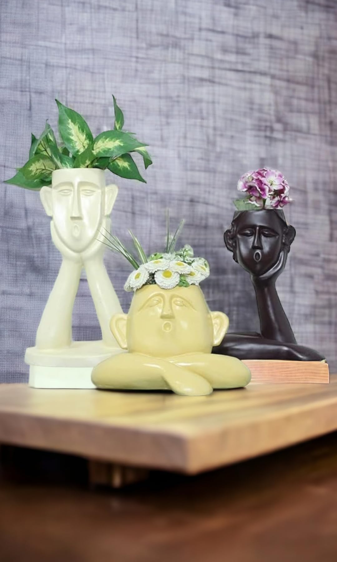 See full amazon price history chart for SANKALAN CREATIONS Set of 3 Big Face Planters (for Small Real Plants), for Indoor use, Color: Off White, Yellow and Black SANKALAN CREATIONS Set of 3 Big Face Planters (for Small Real Plants), for Indoor use, Color: Off White, Yellow and Black (B0CRDZDZYY) Amazon Price History, Amazon Price Tracker