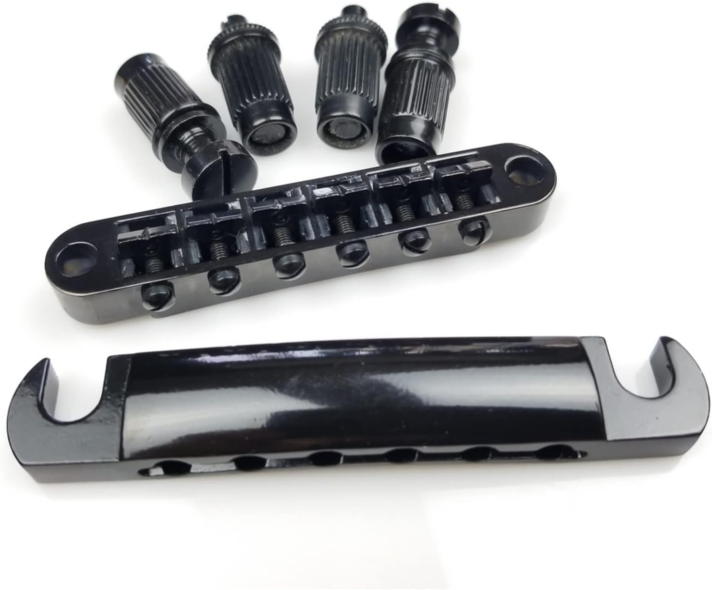 Electric Guitar Bridge Replacement 1 Set Black Electric