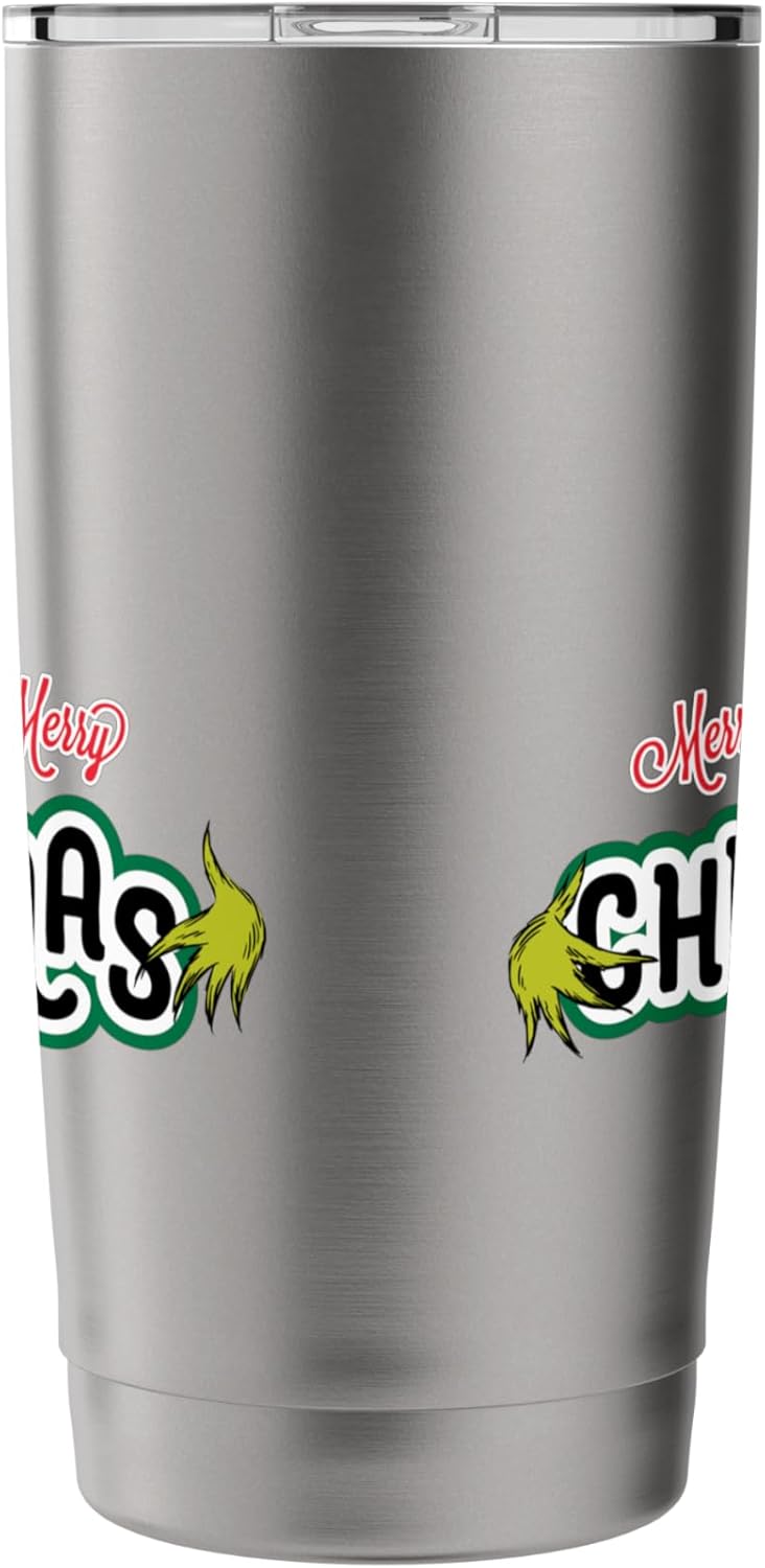 Dr. Seuss Grinch Hugs Christmas Stainless Steel Insulated Tumbler - Image 4