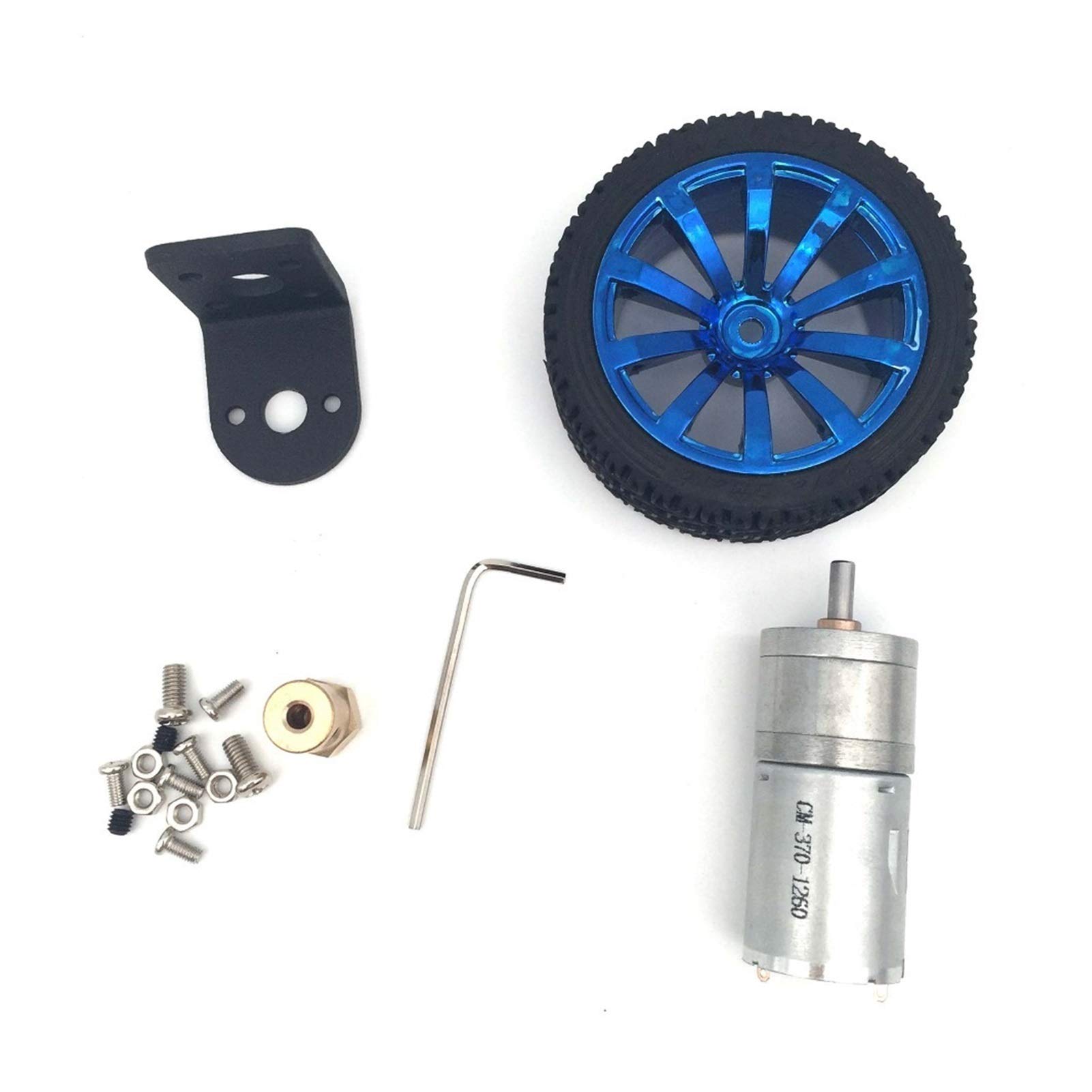Pequeño Motor eléctrico DC 6V 12V 24V Motor de Motor Eje de 4 mm, con Soporte de Montaje Acoplamiento de 65 mm de 65 mm RPM 12-620 RPM, Usado for el Motor Modelo de automóvil