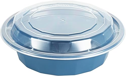 Miniatura 139 de Restaurantware Asporto - Cajas para llevar de 16 onzas, 50 recipientes de alimentos para llevar para microondas, tapas de plástico transparente Negro