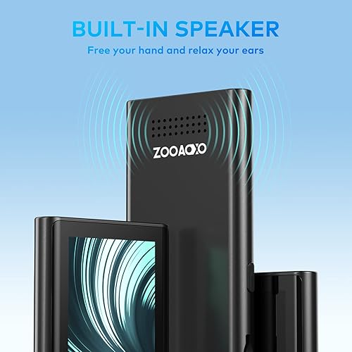 Miniatura 6 de ZOOAOXO Reproductor de MP3 de 64 GB reproductor de música ZOOAOXO con Bluetooth 52 altavoz HD integrado radio FM grabadora de voz mini diseño pesa