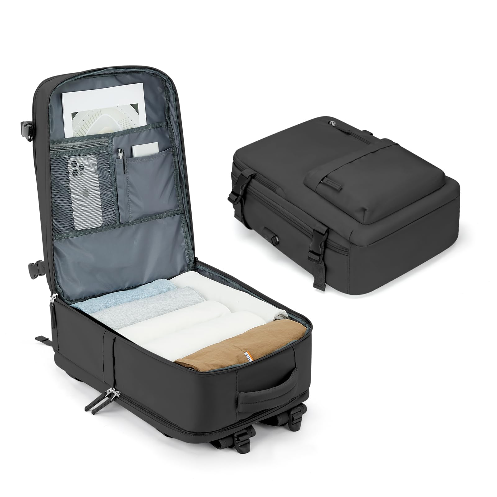 BJLFS Mochila Viaije Cabina Avion 40×30×20 Ryanair Wizzair Mochila al Vacío Equipaje de Mano 40x20x25 Maletas De Viaje Cabina Bolsa de Viaje Mujer para Cabina avion Mochila Portatil 14 Pulgadas — view 23