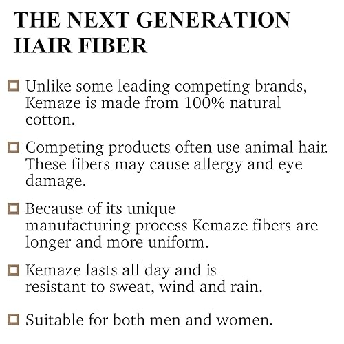 Miniatura 5 de Fibras voluminizadoras instantáneas para el cabello (1.06 onzassuministro para 50 días, castaño rojo)