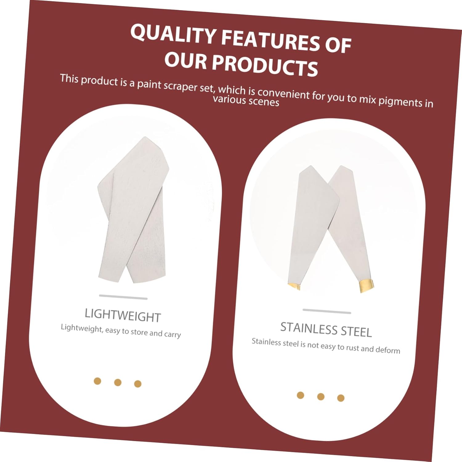 TEHAUX 16pcs Acrylic Painting Cutters Oil Paint Spatulas Painting Supplies Tools Palette Supply