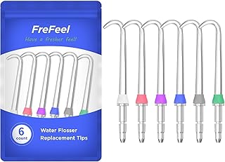 Replacement Heads for Waterpik, Replacement Picks for Water Pik Water Flosser (6 Implant Denture Tips)