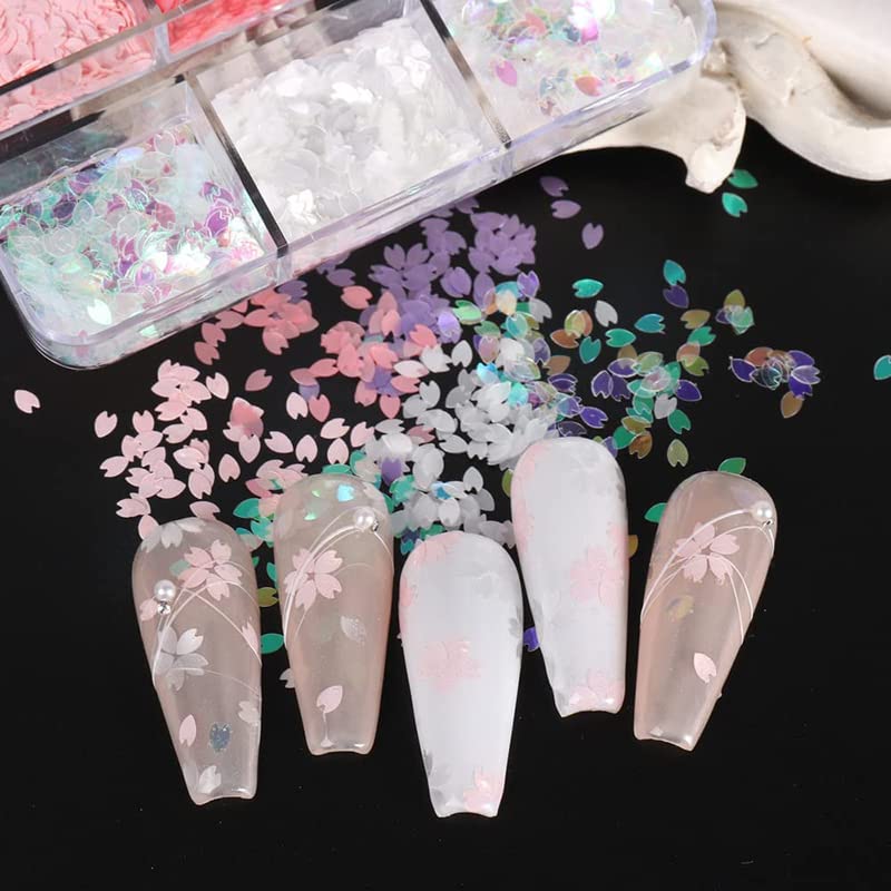 Amazon | Yavoluy ネイルパーツ ネイルシール 桜 花びら 立体