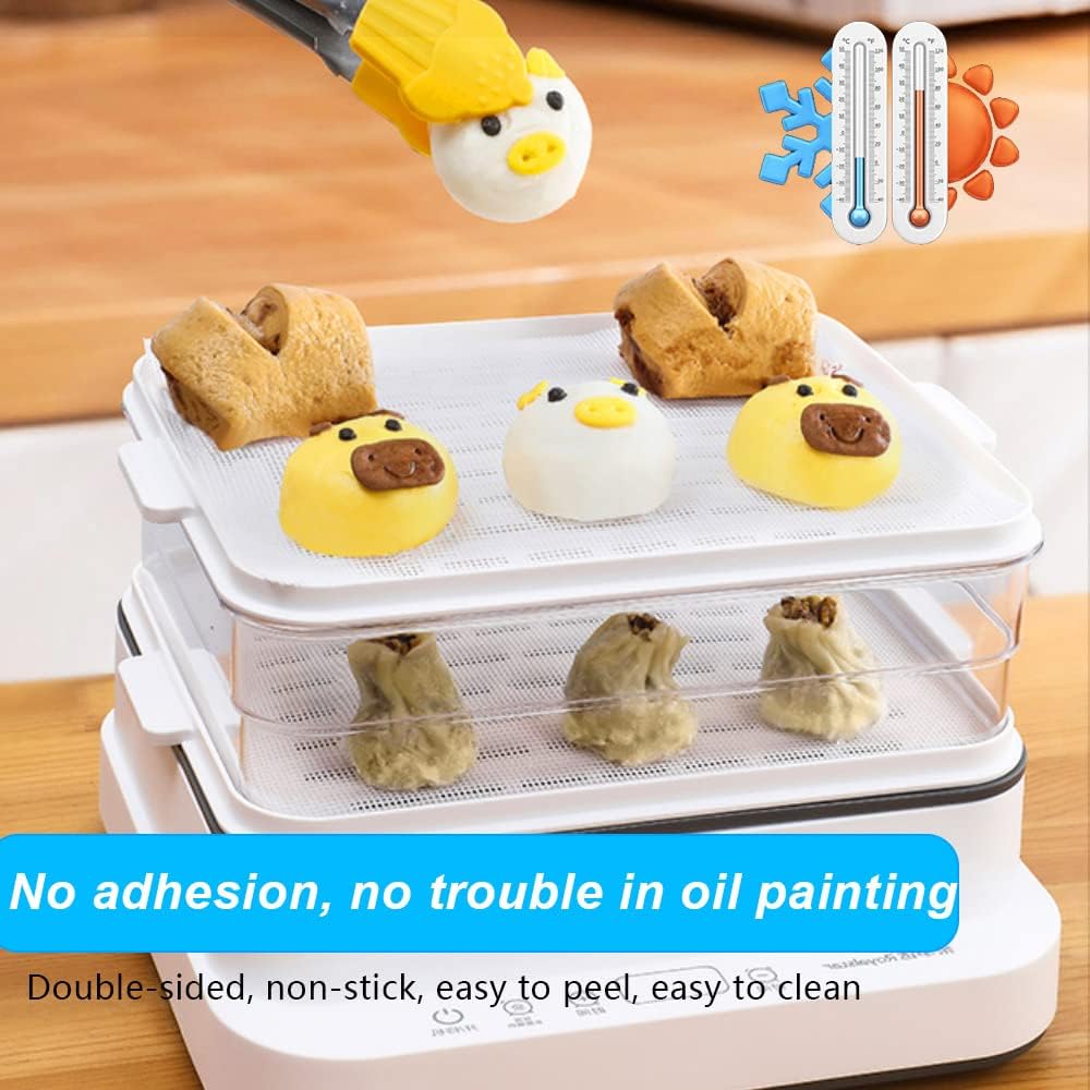 16 Unidades Hojas de Silicona para Deshidratador y Hojas de Teflón para Deshidratador Antiadherentes Reutilizable Alfombrillas Deshidratadoras de Frutas para Secador de Frutas y Alimentos