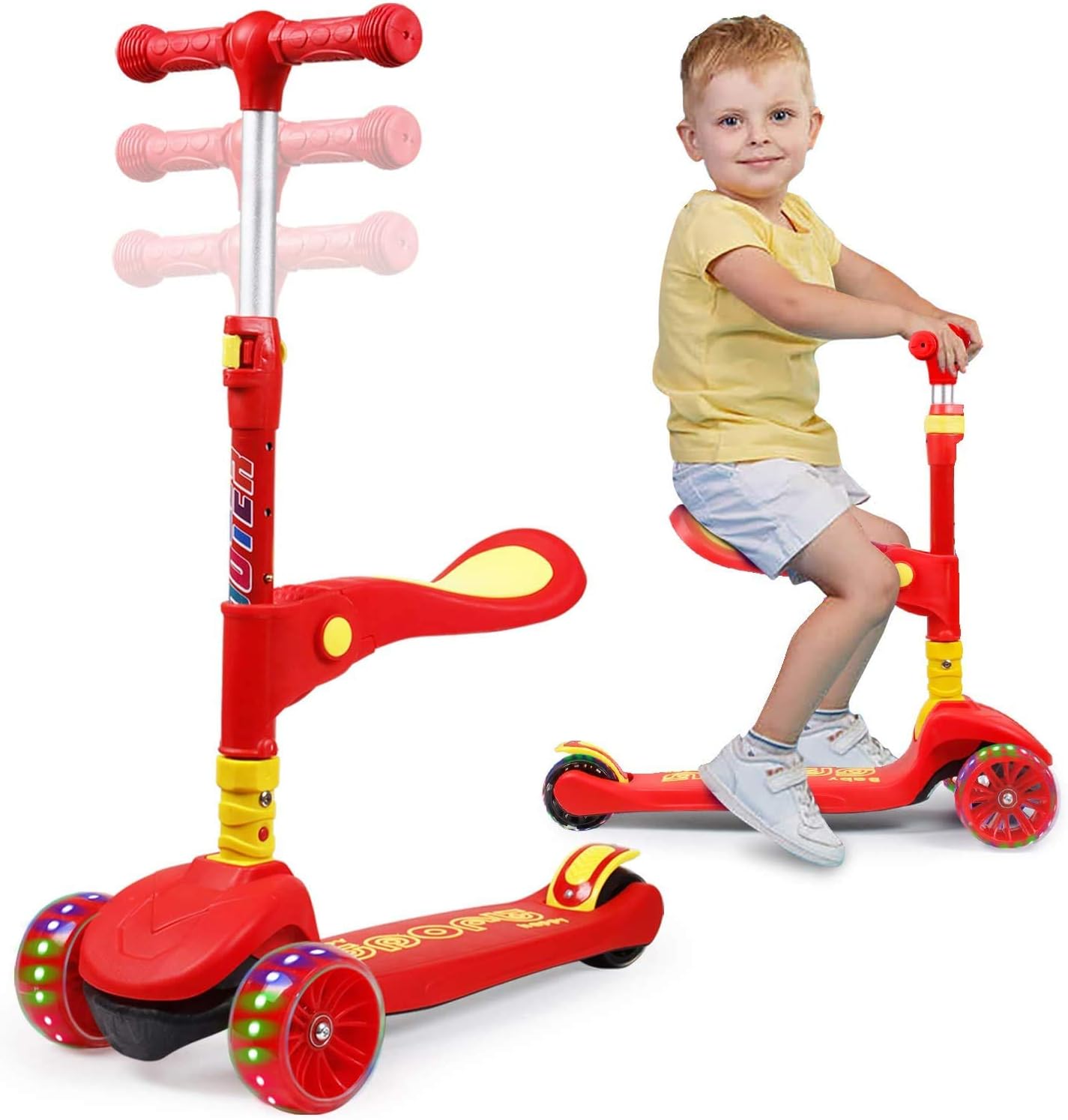 Buy Toddler Scooter with Seat Scooter for Kids Scooter for Toddler