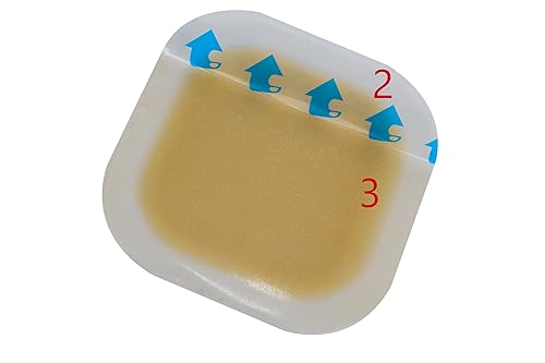 Miniatura 8 de Areza - Apósito hidrocoloide para heridas con borde - hidrocoloide fino - impermeable - 4" x 4" - Estéril - 5caja