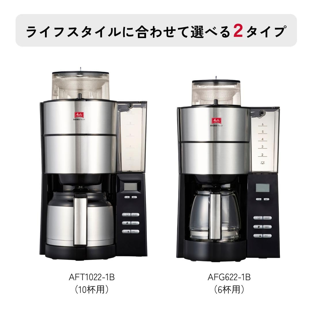 Amazon | メリタ(Melitta) 全自動 コニカル式 コーヒーメーカー ミル