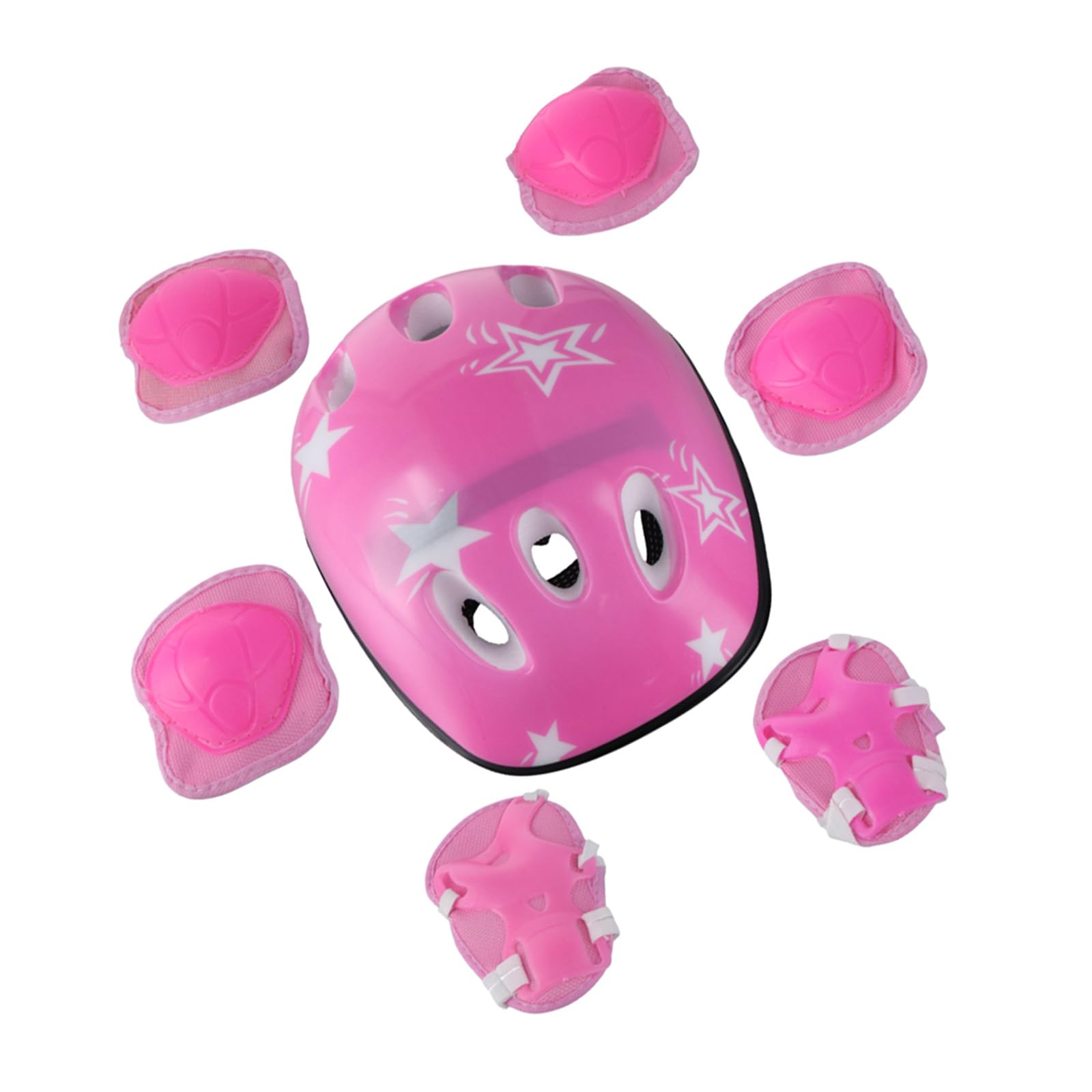 Lot de 7 équipements de protection pour enfant 3-16 ans genouillères coudières protège-poignets scooter patinage