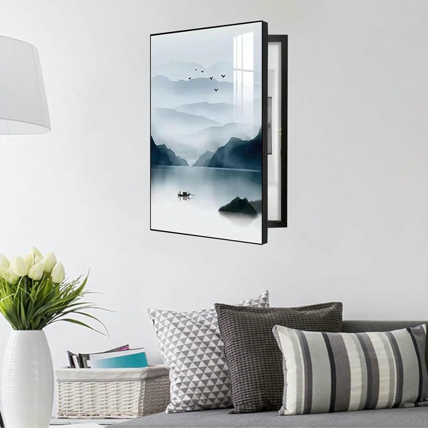 Electrical Panel Cover Decorative Hide Meter Electric Meter Box Decorative Painting Breaker Box Cover Decorative Covering Hide Electrical Panel