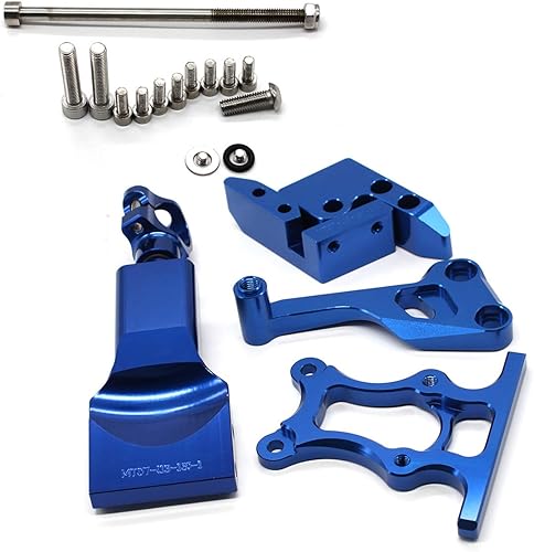 Miniatura 7 de Krace Amortiguador de dirección CNC Soporte estabilizador Barra de control de búfer con soporte para Yamaha MT07 FZ07 MT-07 FZ-07 2014-2019, XSR 700