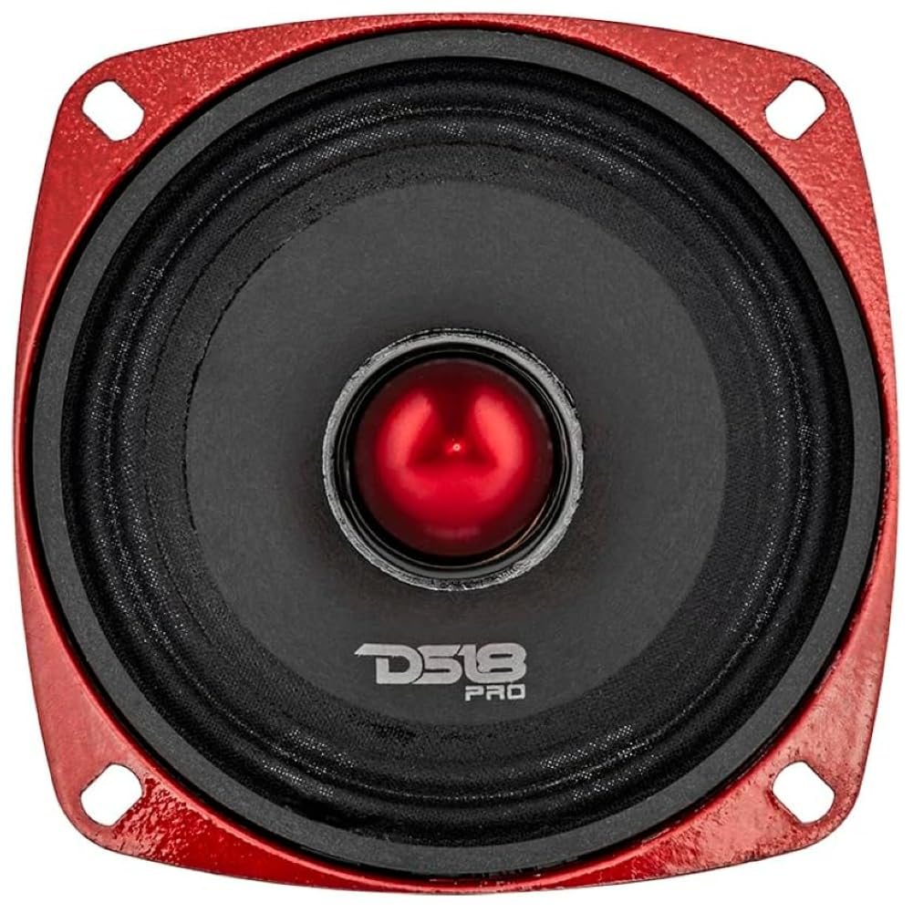 ZESTAW DO DS 18 PRO-X4.4BMSL 1 głośnik średniotonowy 10 cm, 100 mm, 4" średnicy, 100 W RMS i 200 W max, impedancja 4 omy, czułość 89 db spl, 1 szt. + element mocujący