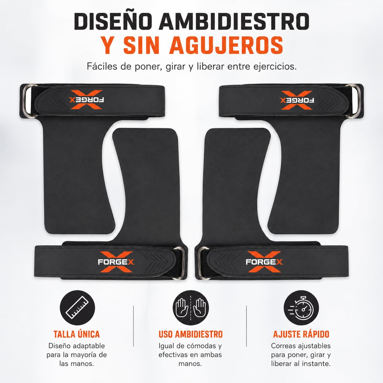 Calleras Crossfit Pro Grip 2,7 mm Agarre Antideslizante Muñequeras Hand Grips Dominadas Calistenia