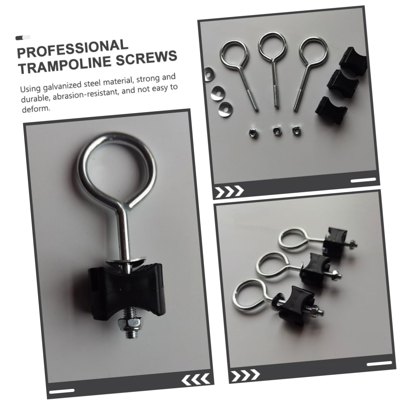 balacoo 30pcs Trampoline Leg Screws Trampoline Frame Screws Sturdy for Outdoor