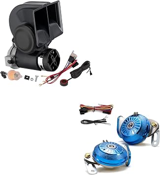 Air Horn for Truck,Super High Pitched Train Horn for Car, Waterproof Snail Horn for Motorcycles, Cars, trucks, trains and ships