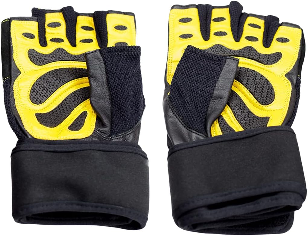 HMS Unisex's 17-63-200 5907695523089 Men's Fitness Gloves, Yellow, One Size