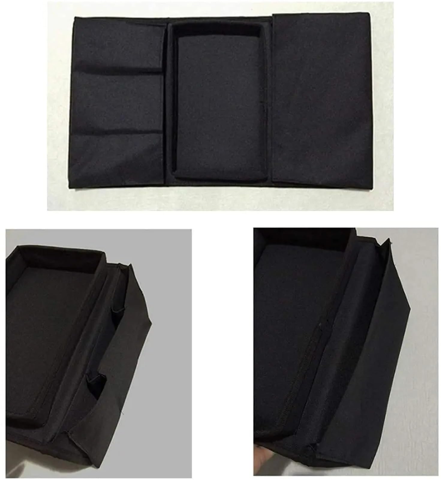 Organisateur d'accoudoir de canapé, Caddie Chaise, Pochette Rangement Chevet avec Poches, Support télécommande TV, Sac lit pour Télécommande, Téléphone(Grey)