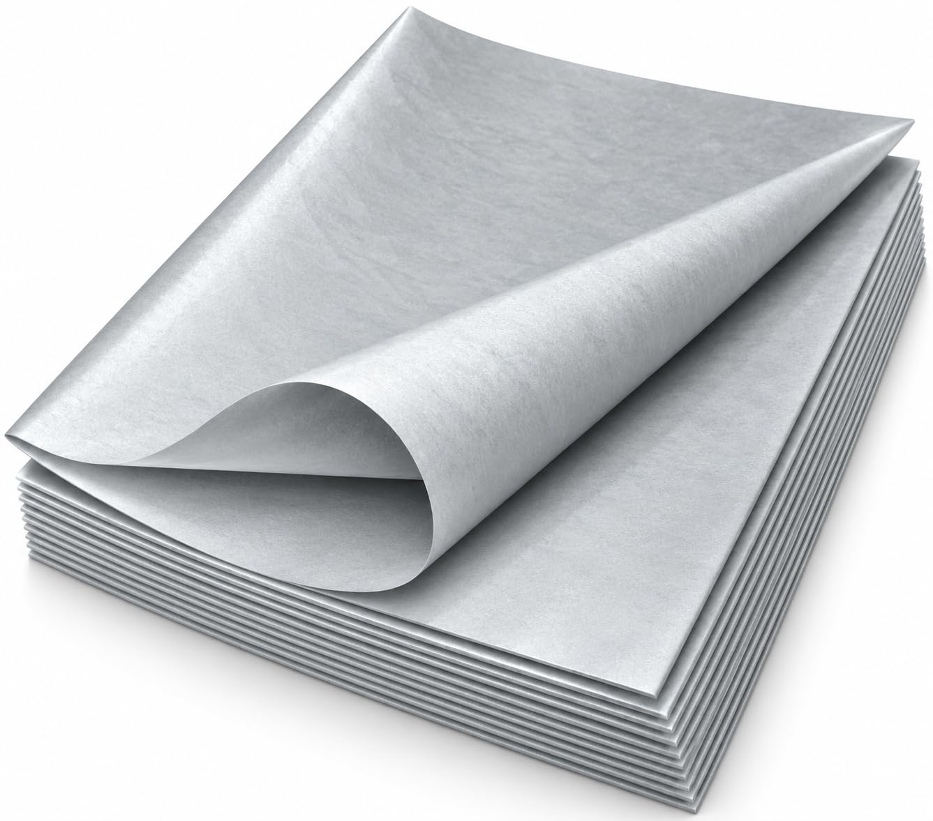 Floralcraft 50 x 75cm Tissue Paper Sheets - Metallic Silver (100 Sheets), Acid Free Gift Wrap Paper Bulk Packaging Paper Sheets for DIY Crafts Birthday Wedding Nursery Party Decorations — image 1