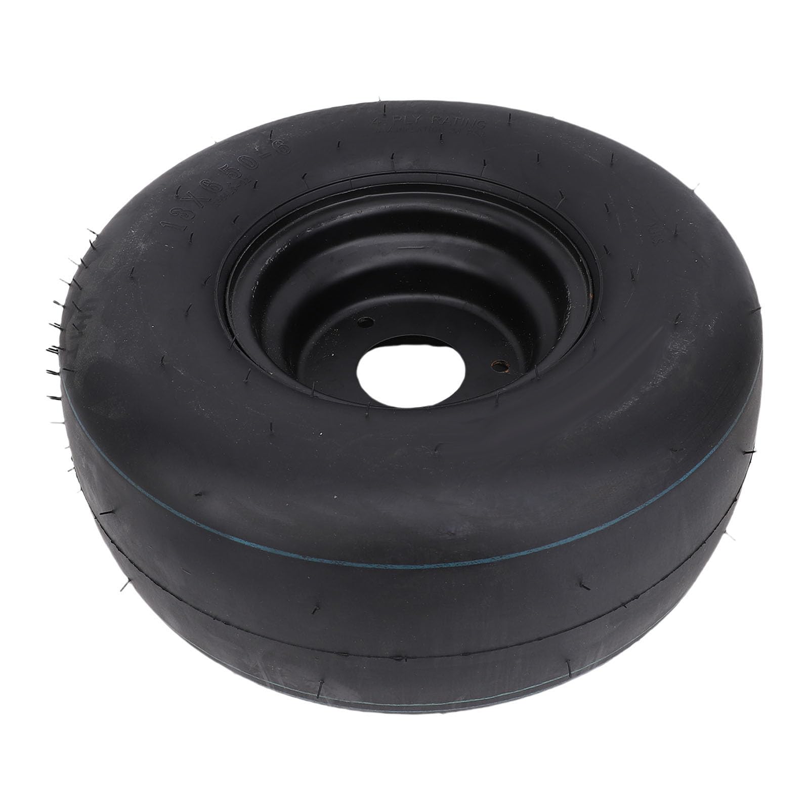 Tbest Rueda de Neumático 13x6 50 6 a Prueba de Pinchazos sin Cámara con Llanta Resistente para Todo Terreno para Tractor de Jardín Cortacésped ATV UTV Quad Go Kart Cart Negro