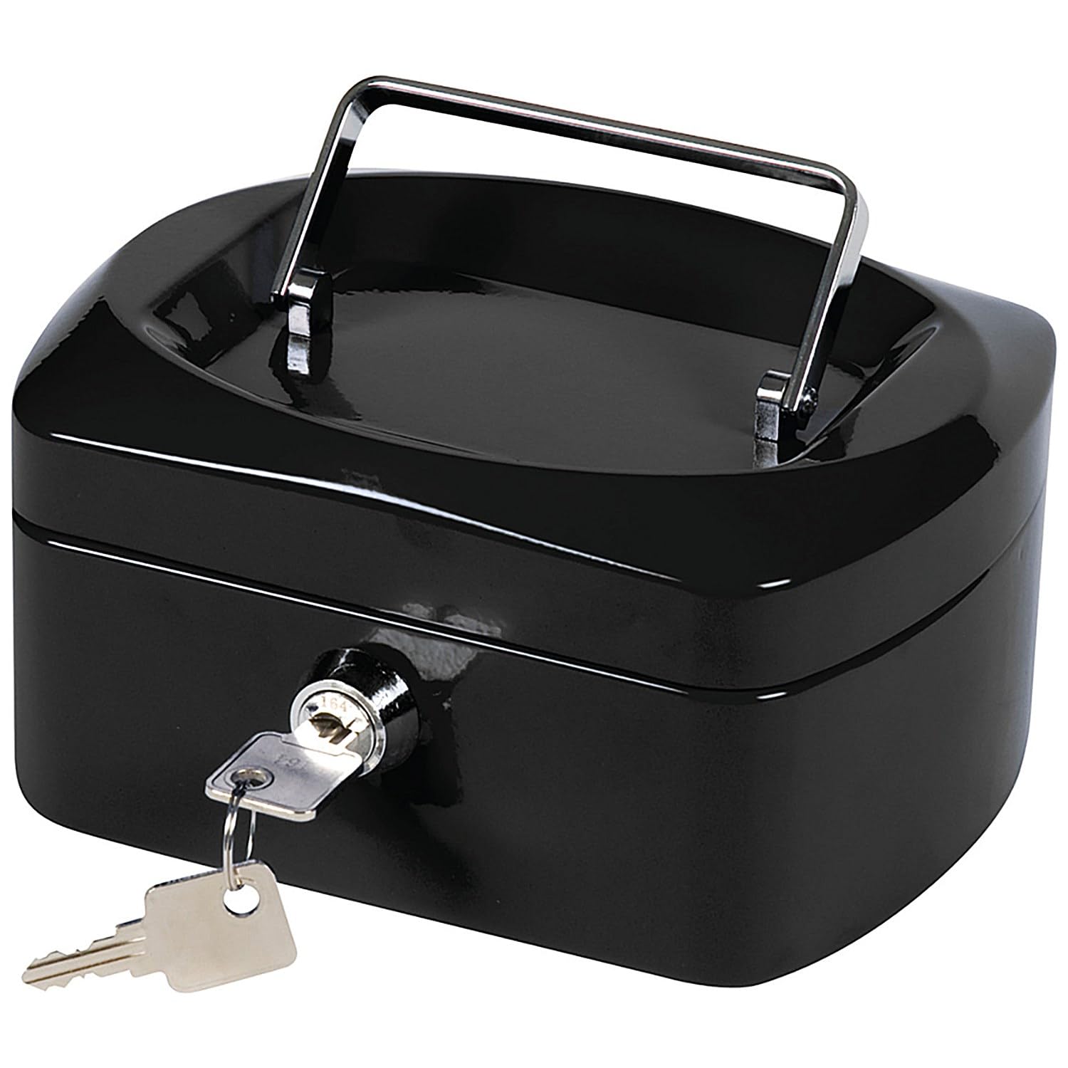 Q-Connect Cash Box 6 Inch Black KF02601 KF02601