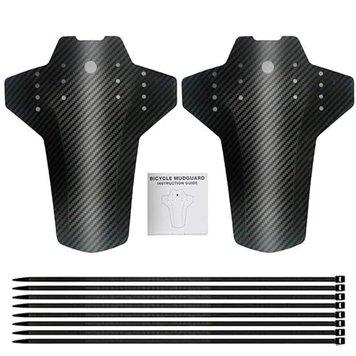 Frogetu 2 Pieces Mountain Bicycle Mudguard, 29" MTB Mudguard，Universal Mountain Bike Front And Rear Mudguards, MTB Bicycle Splash Guard