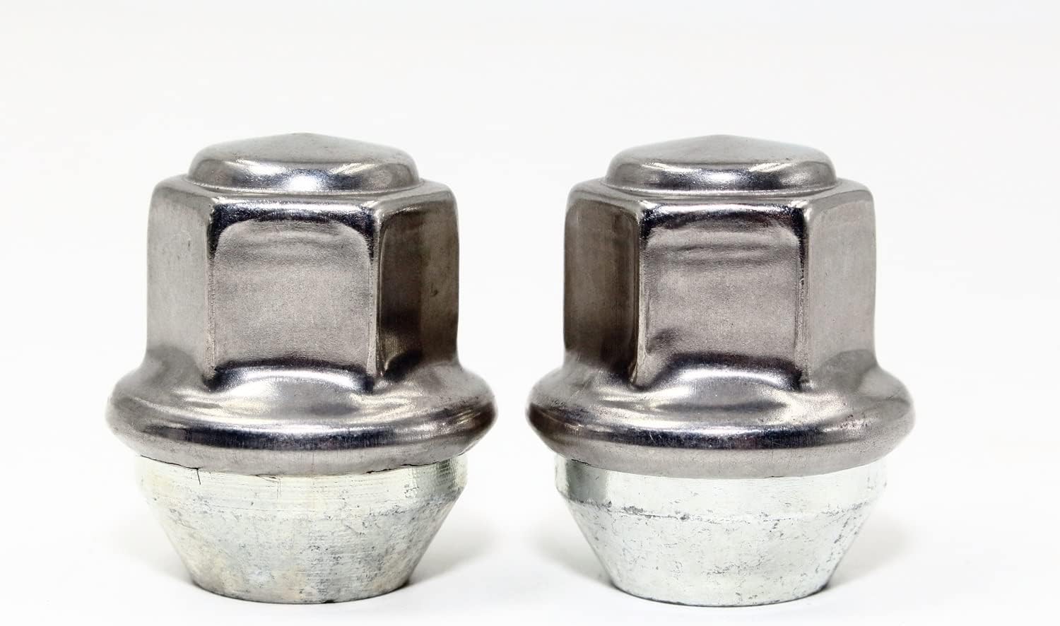 Set of 20 Veritek 12x1.5mm 3/4 19mm Hex 1.25 Inch 31.75mm Length Stainless Steel OEM Factory Style Large Acorn Seat Lug Nuts for Ford Focus Fusion Escape Lincoln MKC MKZ Factory Wheels