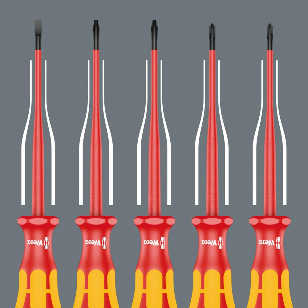 Wera VDE Schraubendreher PH1 80mm - Isolierter Kreuzschlitz-Schraubendreher