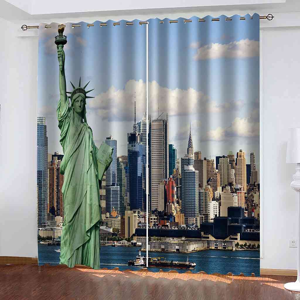 Rideaux à oeillets 100% polyester isolant phonique 264x242 cm